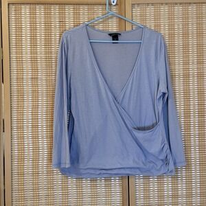 Moda International Womens XL Top Lavender Balletcore Dance Activewear Workout